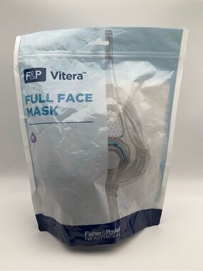 F&P Vitera Full Face Mask - Medium New Open Package